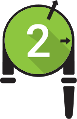 Green clock icon with number 2 and text ‘Schedule a Free Estimate’.